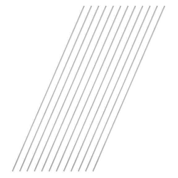12 Pack 304 Stainless Steel Round Rod 3/64" Diameter 12" Length Solid Rod