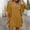 A96 Yellow, variant on Women's Casual V Neck Mini Shift Dress Loose Flutter Short Sleeve Solid Texture Batwing Sleeve Tunic Dress Fashion Elegant Party Cocktail Clubwear Night Out