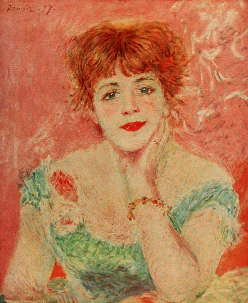 Portrait of Jeanne Samary 1877 Stretched Canvas Pierre