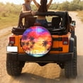 thumbnail image 3 of KAKALAD Palm Trees Silhouette At Sunset 04 Spare Tire Cover Universal Vehicle Accessories Buckle Car Tools 17”in, 3 of 6
