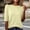 Yellow, variant on Only Moment Womens Shirts Crewneck Threadcloth Buttery Soft Summer Crop Tops Y2K Basic Tees for Workout Khaki,L