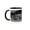 Black/White, variant on 3drose, American Badger Peeking Out of Den, 11oz Two-tone Black Mug