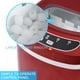 Costway Compact Électrique Machine à Glaçons Mini Cube 26lb / Jour Rouge – image 5 sur 10