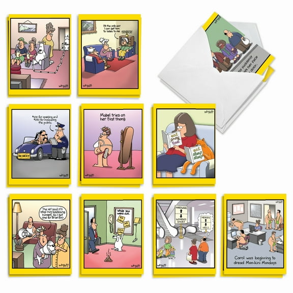 20 Blank All Occasion Cards Assorted (10 Designs, 2 Each) - Wild for Whyatt All Occasion (4" x 5.12") AM6463OCB-B2x10