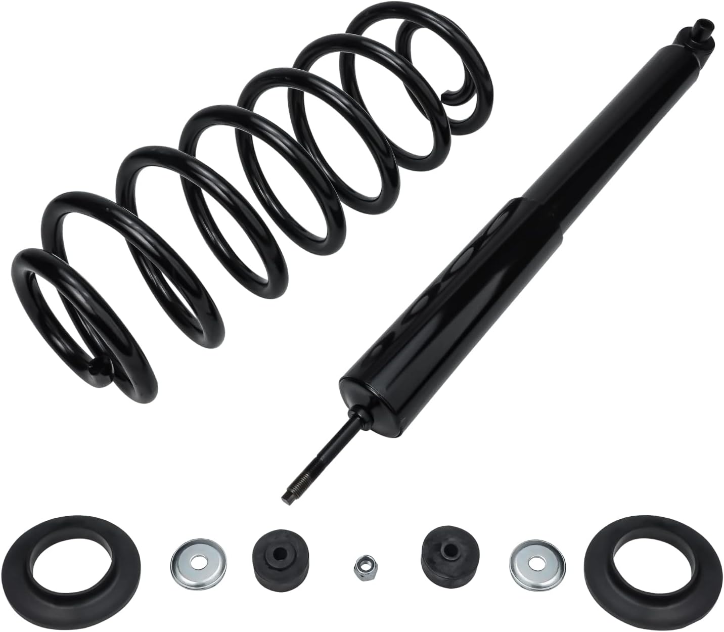 Detroit Axle - Rear Struts for 2003-2011 Ford Crown Victoria Lincoln Town Car Grand Marquis Complete 2 Struts w/Coil Spring 2004 2005 2006 2007 2008 2009 2010 Replacement Ready Struts Assembly