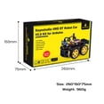 thumbnail image 2 of KEYESTUDIO Robot de Voiture Intelligent, Kit de Démarrage DIY Programmable 4wd pour Arduino pour Uno R3, Kit de Programmation Électronique/projet Éducatif/scientifique pour Adolescents Adultes, 15+, 2 of 9