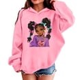 thumbnail image 2 of WhouRiu Girls Cartoon Graphic Hooded Sweatshirts Kids Autumn Casual Pullover Hoodies, 2 of 4