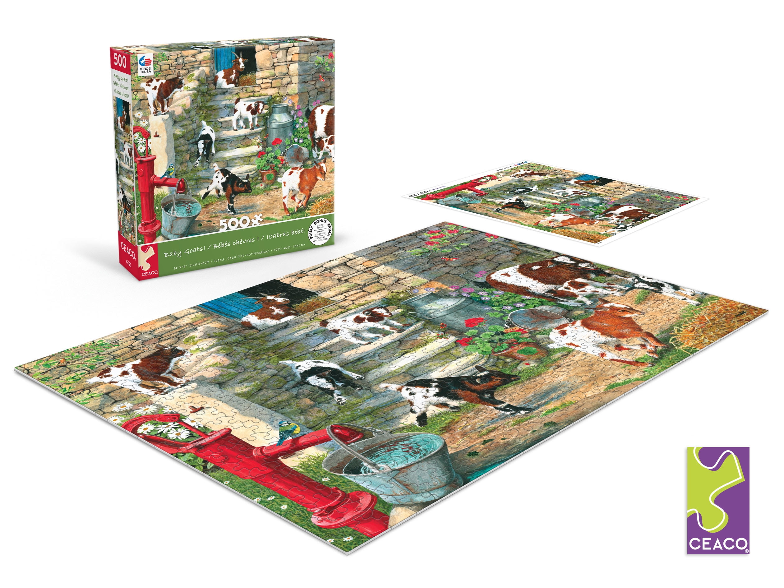 Ceaco Vintage Toys 1500 Piece Jigsaw Puzzle - 32x24 Inches, Made In USA, Fun For Adults & Kids