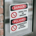 thumbnail image 4 of (2 Pack) Diesel Fuel No Smoking Bilingual OSHA Danger Sign 18 Inch X 24 Inch Vinyl Label Decal Sticker Weather Resistant, UV Protected for Workplace, Business, and Construction Site,, 4 of 7