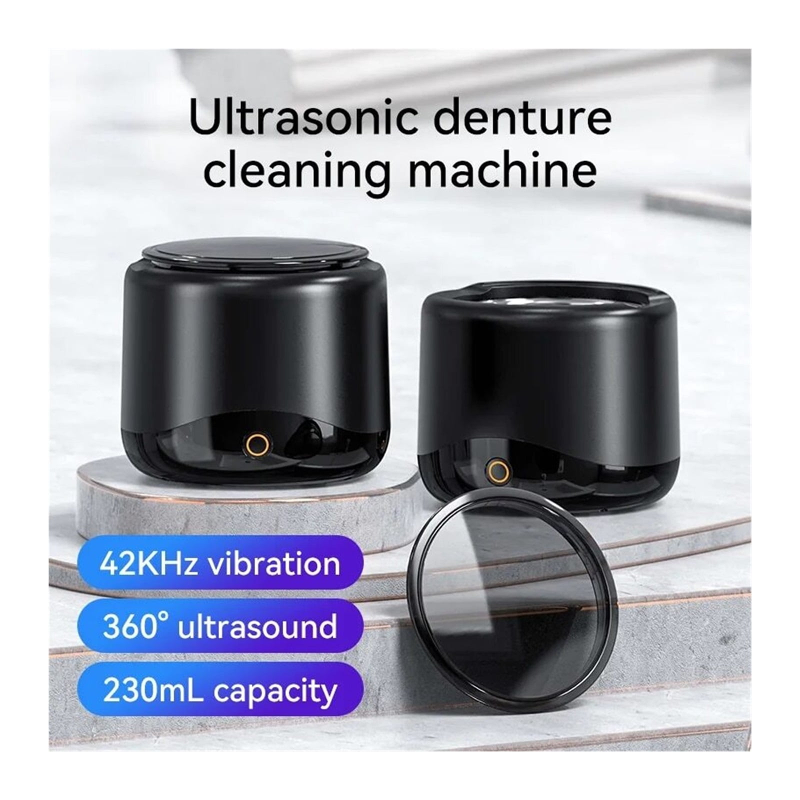Ultrasonic Cleaner for Dentures 42-45KH Professional Ultrasonic Cleaning Machine for All Jewelry Watche Household Washer