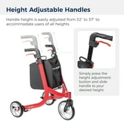 Drive Medical Nitro Euro Style 3-Wheel Rollator Rolling Walker