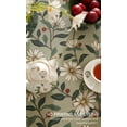 thumbnail image 3 of Mantel ISAENNE Designer de lino verde, pequeño, redondo, 140 cm, 3 of 8