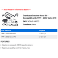 thumbnail image 2 of Crankcase Breather Hose Kit - Compatible with 1999 - 2002 Volvo V70 2000 2001, 2 of 2