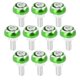 thumbnail image 1 of 10uds 6mm Metal Motocicleta Licencia Placa Marco Perno Tornillo Verde, 1 of 1