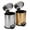 Silver+Gold, variant on Koomade 2 Pack Bathroom Trash Can, 1.3 Gallon Stainless Steel Step Garbage Bin with Lid, Silver