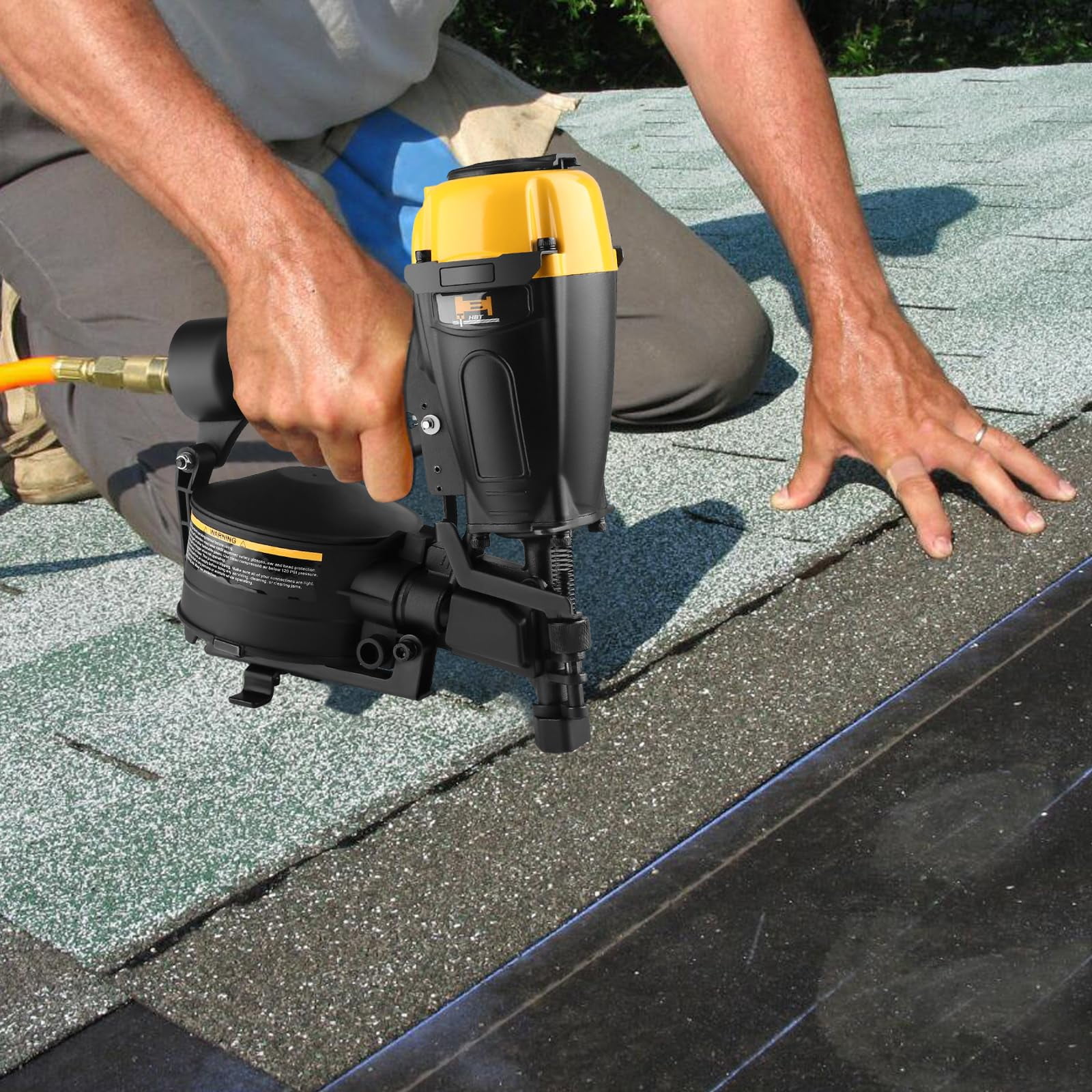 HBT HBCN45P 7/8" to 1-3/4" Coil Roofing Nailer with Magnesium Housing 11 GA Roofing Nail Gun