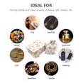 thumbnail image 3 of 100Pcs Floral Burlap Drawstring Bags, Linen Gift Bag Jewelry Pouches Sacks for Christmas Wedding Party, 5.3 X 3.9 Inch, 3 of 5