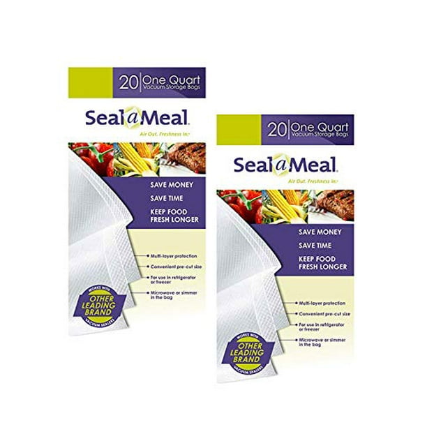Seal-A-Meal Quart size bags (40-pack) - Walmart.com - Walmart.com