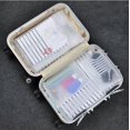 thumbnail image 3 of 9 Pcs Pvc White Waterproof Clothes Storage Bags Packing Travel Luggage Organizer, 3 of 6