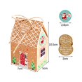 thumbnail image 2 of Christmas Party Gift Boxes Set - 24 Pieces Gingerbread House Design Craft Paper Candy Boxes for Xmas Assortment and Advent Calendar, Version A, 2 of 5