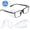 transparent 12mm, variant on Safety Glasses Side Shields Clear Slip On Eye Protection Protection, 1 Pair