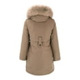thumbnail image 5 of Delayuji Thickened Lined Parka Women'S Down Jackets Women's Winter Jacket Winter Coat Warm Breathable Streetwear Embroidery Casual Jacket Khaki 5XL, 5 of 8