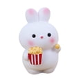 thumbnail image 2 of YAOMOBB Car Decor Cartoon Bunny Mini Landscape Ornament for Car Dashboard Resin Flower Design, 2 of 6