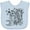 Blue, variant on Inktastic Koi Fish Illustration Black Boys or Girls Baby Bib