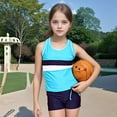 thumbnail image 2 of MEZZALL Little Girls' Summer Swimwear 2PCS Boyshort Tankini Kids Swimsuit 6-7 Years Comfort Kids Swim Wear, 2 of 9