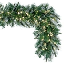 Vickerman 25' Cashmere Artificial Christmas Garland, Warm White Dura-lit LED Lights