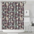 thumbnail image 2 of Retro Desert Succulent Shower Curtain 72x84 Inches, Boho Cactus and Succulents Design, Southwestern Style, Quick-Dry Polyester Fiber Bathroom Decor, 2 of 5