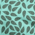 thumbnail image 1 of oneOone Polyester Spandex Turquoise Blue Fabric Leaves Sewing Material Print Fabric By The Yard 56 Inch Wide, 1 of 6