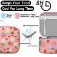 thumbnail image 4 of Lunch Box with Padded Liner Spacious Insulated Lunch Bag Durable Thermal Lunch Cooler Pack with Strap for Commuters Outdoor Enthusiasts School Sports Beach Picnic Work Camp, 4 of 6