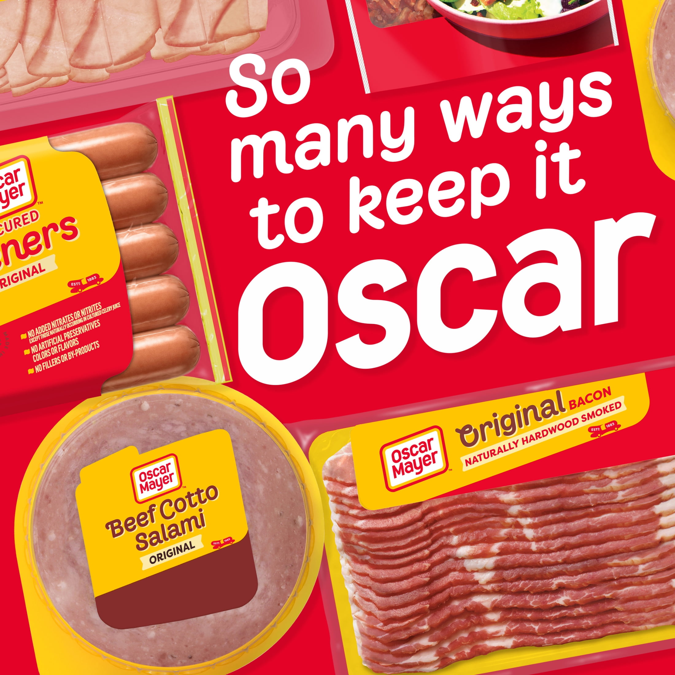 Oscar Mayer Beef Cotto Salami Sliced Lunch Meat, for Sandwiches and Easy Lunches, Quality Meat, No Fillers, 16 oz