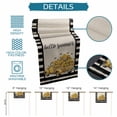 thumbnail image 6 of Summer Lemons Table Runner 72 Inches, Vintage Country Truck Bees Black Striped Bed Runner Dresser Scarves Tabletop for Indoor Outdoor Parties/Ceremony/Banquet, 18" x 72", 6 of 9