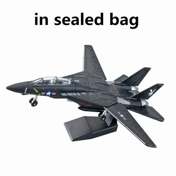 Bloques de construcción de la serie militar creativa 1:72, nuevo Panda negro F14, modelo de combate supersónico multiusos, juguetes para niños, regalo de Navidad,NO.25-6 ( in bag )