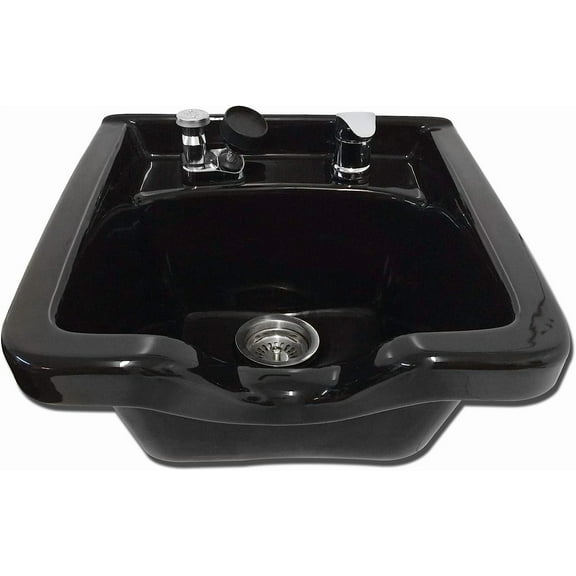 Shampoo Bowl Black ABS Plastic Salon and Spa Hair Sink Beauty Salon Equipment TLC-B11