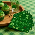 thumbnail image 4 of St. Patrick's Day Party Supplies Disposable Tableware Set, 20 Pcs Shamrock Themed Paper Napkins(D), 4 of 6