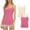 Hot Pink+Beige, variant on Xysaqa Summer Tops for Women 2025 White Tops for Women Plus Size Tank Tops for Women with Built in Bras Solid Basic Cami Spaghetti Strap Tank Tops Shelf Bra Undershirt Blouses S-6Xl, 2 Pack Off The Sh