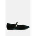 thumbnail image 6 of Aralia Velvet Mary Jane Ballerinas, 6 of 10