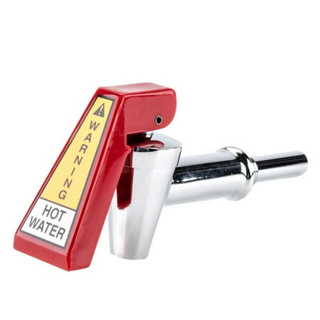 Bunn Hot Water Faucet - Bunn 29075.0000 Hot Water Faucet Red Handle Chrome Shank W/Hose Fitting For Bunn Axiom 581181