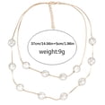 thumbnail image 3 of Youkk Mode Perle Choker Double Couche Réglable Simple Collier Dames Bijoux Fête de Mariage Collier d'Anniversaire, 3 of 6