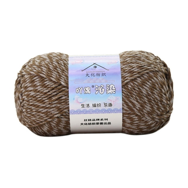 Hilo de tejer, accesorios de 175M, suministros ligeros para tejer a mano, hilo de ganchillo Café Macarena Hilo De Ganchillo