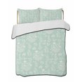 thumbnail image 2 of Quilts Twin XL Size, Mint Green Botanical Soft Comforter Bedding Set for Bed, Summer Chic Wildflowers Lightweight Quilted Bedspread with Pillow Cover(2 Pieces) for All Season, 68x98 Inch, 2 of 9