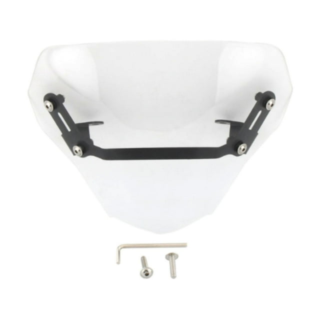 Visera para parabrisas delantero, fácil de instalar, resistente y de repuesto para Honda CB750 Transparente
