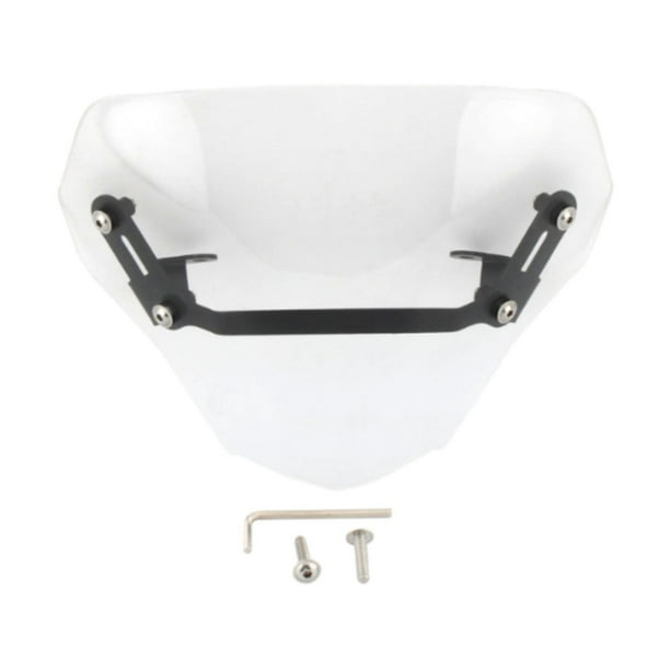 Visera del parabrisas delantero, accesorios de motocicleta, piezas exteriores de motocicleta de alta confiabilidad, reemplazo moderno de parabrisas de Transparente