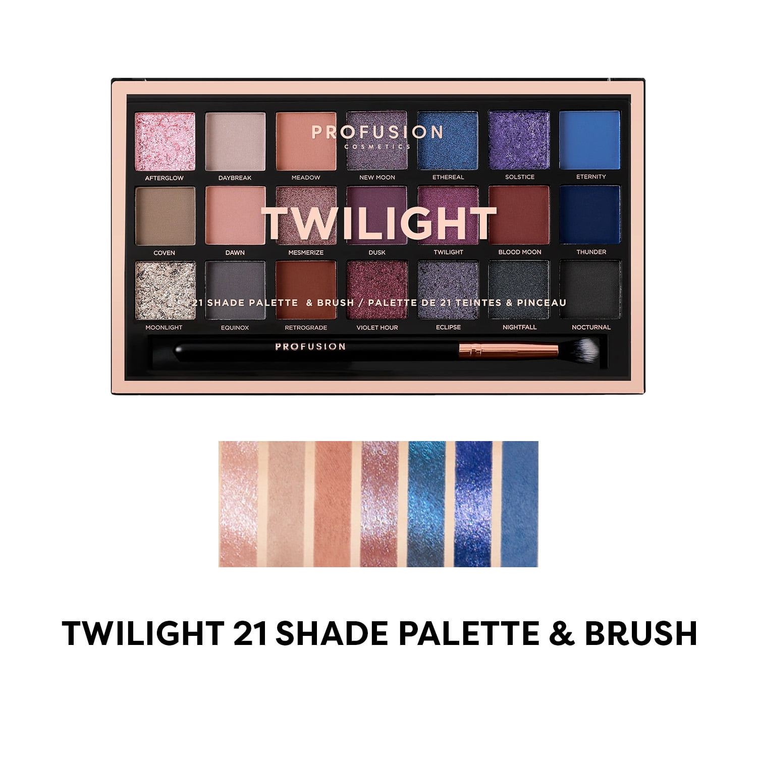 Profusion Cosmetics 21 Shade Eyeshadow Palette - Twilight