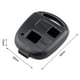 thumbnail image 1 of Sidaley Carcasa de llave de coche 2/3 botones funda de llave remota para Yaris RAV4 Celica Prius Avensis para GX470 LX470 RX300 Dispositivos antirrobo, 1 of 5