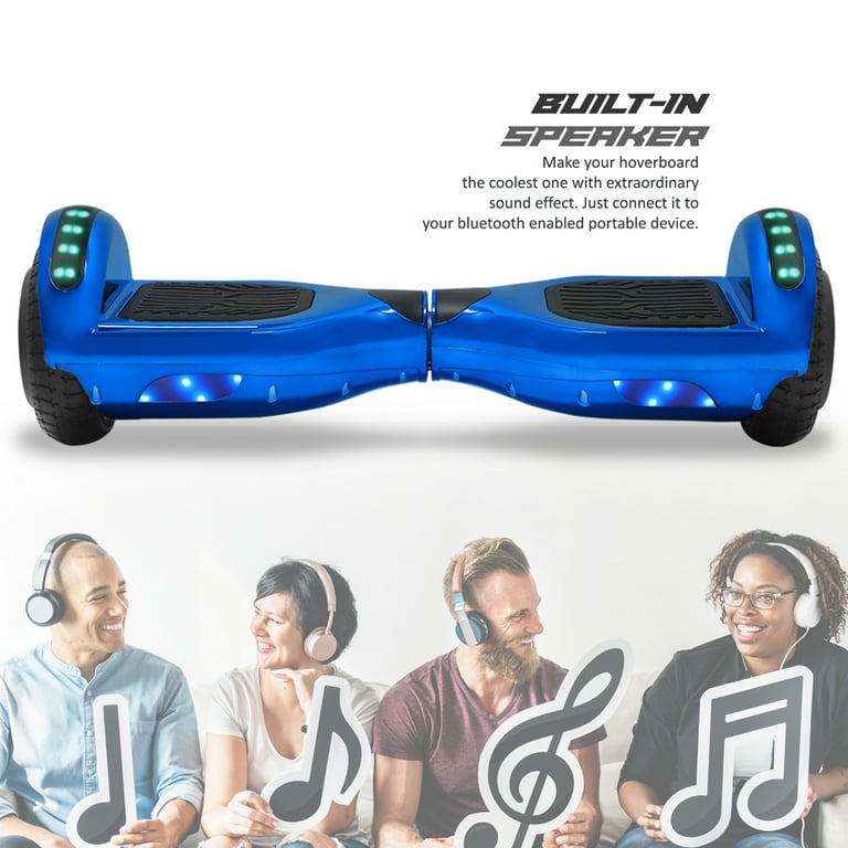 CHO Power Sports New Generation Electric Hoverboard with Bluetooth LED Lights and Built in Speaker Walmart