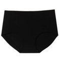 thumbnail image 2 of Bragas Mujer Calzoncillos transpirables de cintura media sin costuras Ropa interior suave, Negro, 3XL Jumpingount AP001340-02, 2 of 7